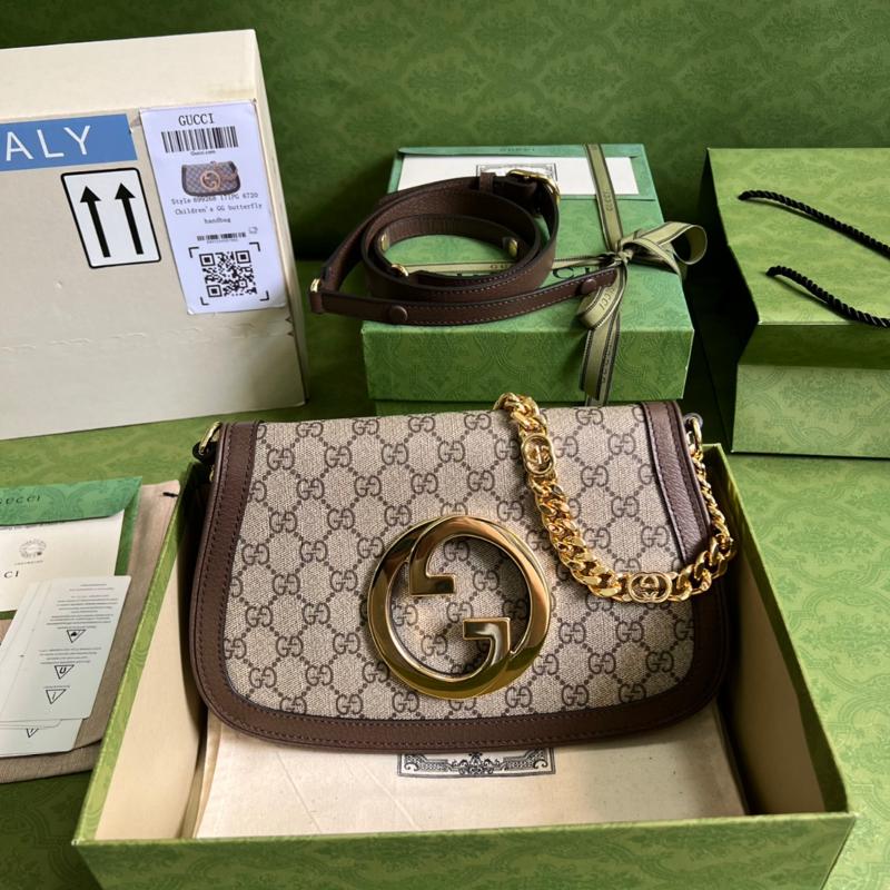 Gucci Chain Shoulder Bag 699268 Brown Flower